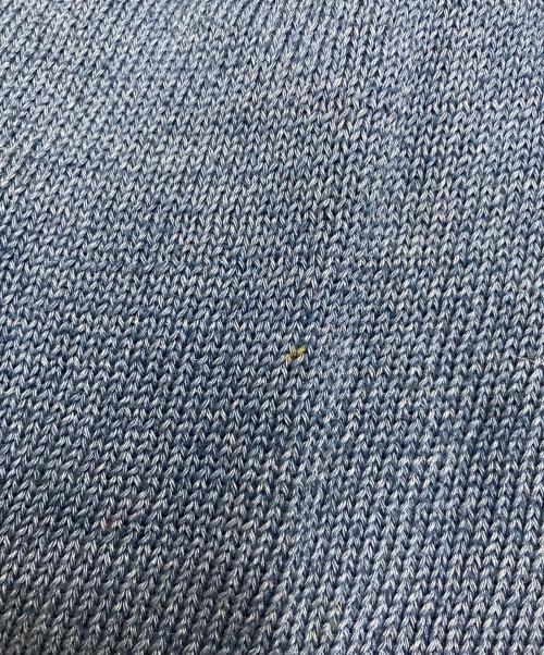 YOHJI YAMAMOTO（ヨウジヤマモト）YOHJI YAMAMOTO (ヨウジヤマモト) インディゴ染めコットンニット ブルー サイズ:2の古着・服飾アイテム