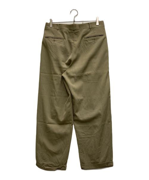 Eddie Bauer（エディーバウアー）Eddie Bauer (エディーバウアー) 90’sウールギャバ2タックパンツ グレー サイズ: 83.5cm (W33)の古着・服飾アイテム