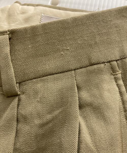 Eddie Bauer（エディーバウアー）Eddie Bauer (エディーバウアー) 90’sウールギャバ2タックパンツ グレー サイズ: 83.5cm (W33)の古着・服飾アイテム