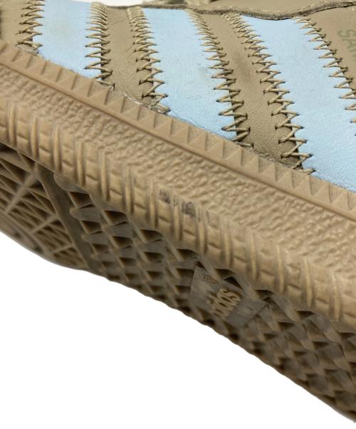 adidas（アディダス）adidas (アディダス) Pharrell WILLIAMS (ファレルウィリアムス) SAMBA HUMANRACE ベージュ×ブルー サイズ:US 9の古着・服飾アイテム