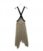 FETICOフェティコ）の古着「TULLE PINAFORE DRESS」｜ベージュ