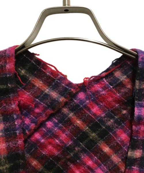 tricot COMME des GARCONS（トリココムデギャルソン）tricot COMME des GARCONS (トリココムデギャルソン) ウール縮絨変形ジャケット ピンク サイズ:Mの古着・服飾アイテム