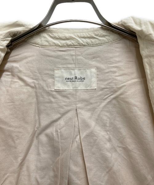 nest Robe（ネストローブ）nest Robe (ネストローブ) スーピマコットンバルマカンコート ホワイト サイズ:FREEの古着・服飾アイテム