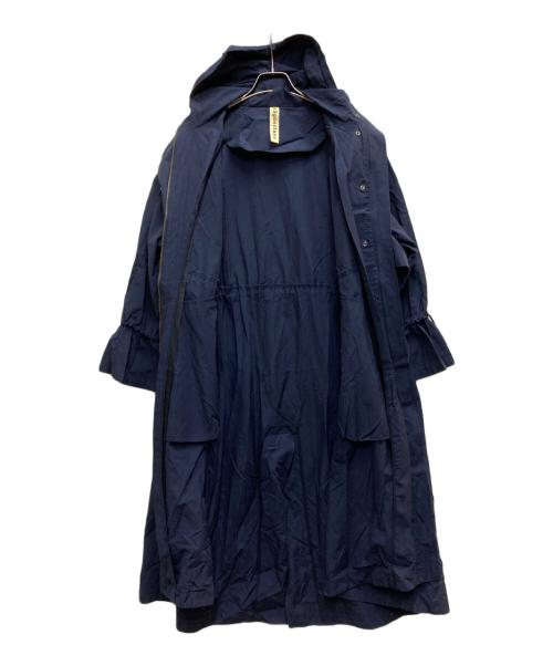 nagonstans（ナゴンスタンス）nagonstans (ナゴンスタンス) Light Cross Flare Mods Coat ネイビー サイズ:38の古着・服飾アイテム