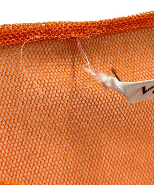 VIVIENNE TAM（ヴィヴィアンタム）VIVIENNE TAM (ヴィヴィアンタム) メッシュフラワーTEE オレンジの古着・服飾アイテム