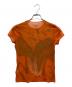 VIVIENNE TAM (ヴィヴィアンタム) メッシュフラワーTEE オレンジ：9000円
