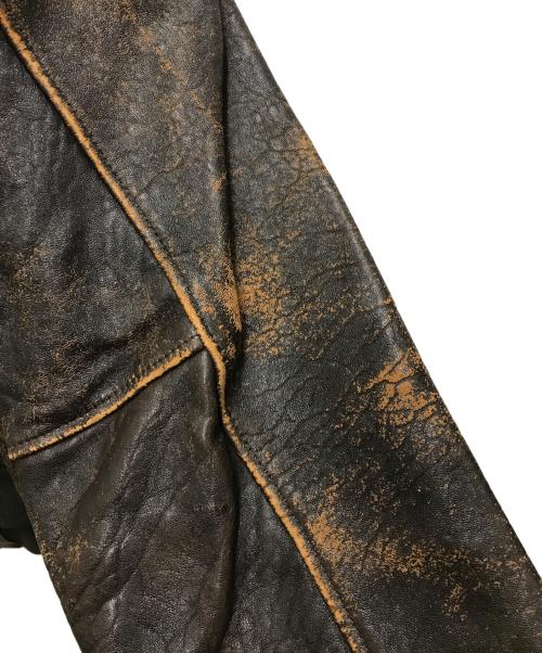 AVIREX（アヴィレックス）AVIREX (アヴィレックス) A-2 レザーフライトジャケット ブラウン サイズ:Sの古着・服飾アイテム