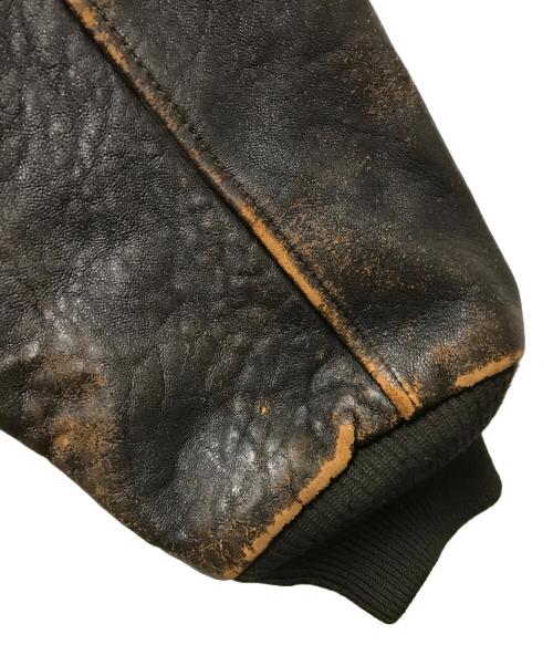 AVIREX（アヴィレックス）AVIREX (アヴィレックス) A-2 レザーフライトジャケット ブラウン サイズ:Sの古着・服飾アイテム