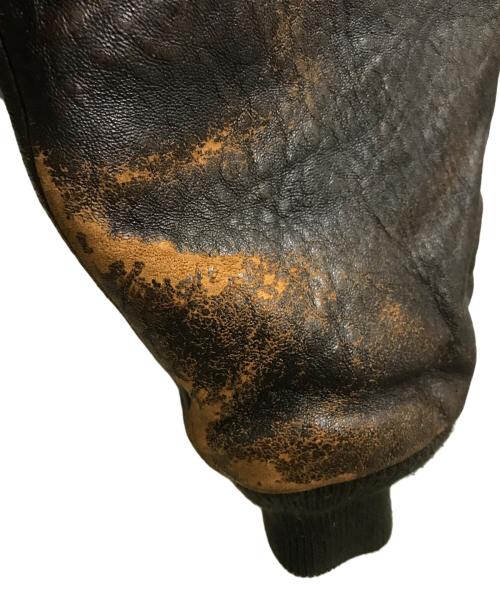 AVIREX（アヴィレックス）AVIREX (アヴィレックス) A-2 レザーフライトジャケット ブラウン サイズ:Sの古着・服飾アイテム