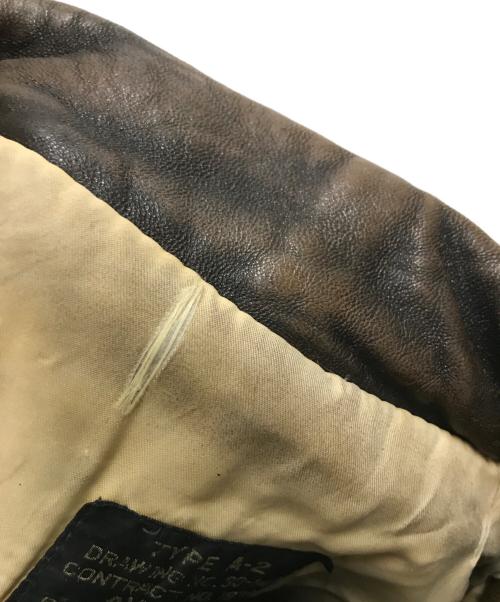 AVIREX（アヴィレックス）AVIREX (アヴィレックス) A-2 レザーフライトジャケット ブラウン サイズ:Sの古着・服飾アイテム