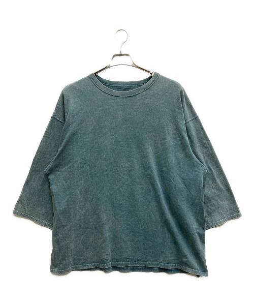 ISAMU KATAYAMA BACKLASH（イサムカタヤマ・バックラッシュ）ISAMU KATAYAMA BACKLASH (イサムカタヤマ・バックラッシュ) VINTAGE-PROCESSING JERSEY H/S TOPS グリーン サイズ:FREEの古着・服飾アイテム