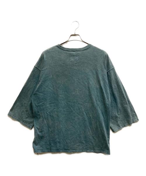 ISAMU KATAYAMA BACKLASH（イサムカタヤマ・バックラッシュ）ISAMU KATAYAMA BACKLASH (イサムカタヤマ・バックラッシュ) VINTAGE-PROCESSING JERSEY H/S TOPS グリーン サイズ:FREEの古着・服飾アイテム