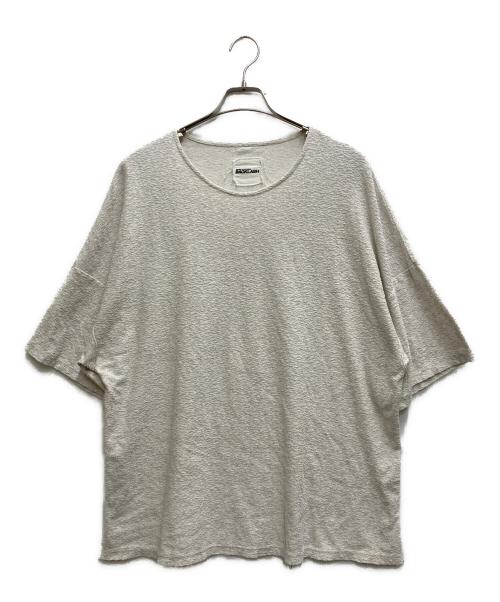 ISAMU KATAYAMA BACKLASH（イサムカタヤマ・バックラッシュ）ISAMU KATAYAMA BACKLASH (イサムカタヤマ・バックラッシュ) Random Pile Fabric Cut & Swen ホワイト サイズ:Lの古着・服飾アイテム