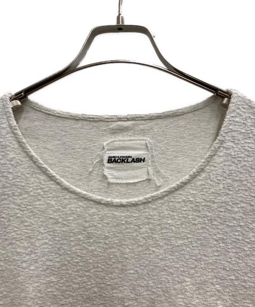 ISAMU KATAYAMA BACKLASH（イサムカタヤマ・バックラッシュ）ISAMU KATAYAMA BACKLASH (イサムカタヤマ・バックラッシュ) Random Pile Fabric Cut & Swen ホワイト サイズ:Lの古着・服飾アイテム