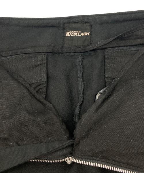 ISAMU KATAYAMA BACKLASH（イサムカタヤマ・バックラッシュ）ISAMU KATAYAMA BACKLASH (イサムカタヤマ・バックラッシュ) incarnation (インカーネーション) 13oz Stretch Denim ブラック サイズ:Lの古着・服飾アイテム