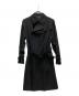 yohji yamamoto+noir（ヨウジヤマモトプリュスノアール）の古着「トレンチコート」｜ブラック