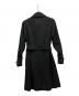 yohji yamamoto+noir (ヨウジヤマモトプリュスノアール) トレンチコート ブラック サイズ:2：20000円