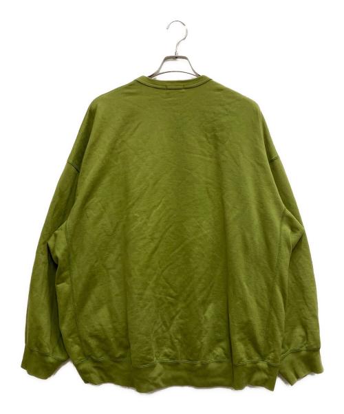 LAD MUSICIAN（ラッドミュージシャン）LAD MUSICIAN (ラッドミュージシャン) CREW NECK PULLOVER SWEAT グリーン サイズ:46の古着・服飾アイテム