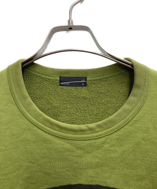 LAD MUSICIAN（ラッドミュージシャン）LAD MUSICIAN (ラッドミュージシャン) CREW NECK PULLOVER SWEAT グリーン サイズ:46の古着・服飾アイテム