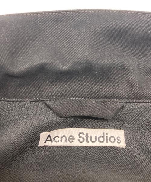Acne studios（アクネ ストゥディオス）ACNE STUDIOS (アクネ ストゥディオス) オーバーサイズ コットン ジャケット ブラック サイズ:48の古着・服飾アイテム