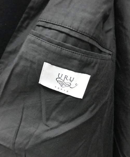 URU（ウル）URU (ウル) WOOL MELTON BALMACAAN COAT ブラック サイズ:1の古着・服飾アイテム