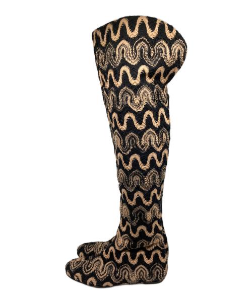 missoni（ミッソーニ）MISSONI (ミッソーニ) 幾何学ブーツ ブラック サイズ:36の古着・服飾アイテム