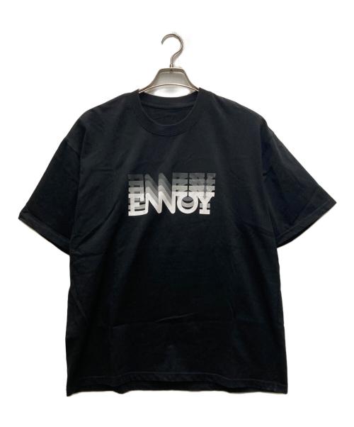 The Ennoy Professional（ザ エンノイ プロフェッショナル）THE ENNOY PROFESSIONAL (ザ エンノイ プロフェッショナル) ELECTRIC LOGO GRADATION SS TEE ブラック サイズ:Lの古着・服飾アイテム
