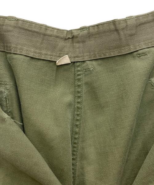 US ARMY（ユーエスアーミー）US ARMY (ユーエスアーミー) 40s Ｍ-43 HBT カーゴパンツ オリーブ サイズ:W30L33の古着・服飾アイテム