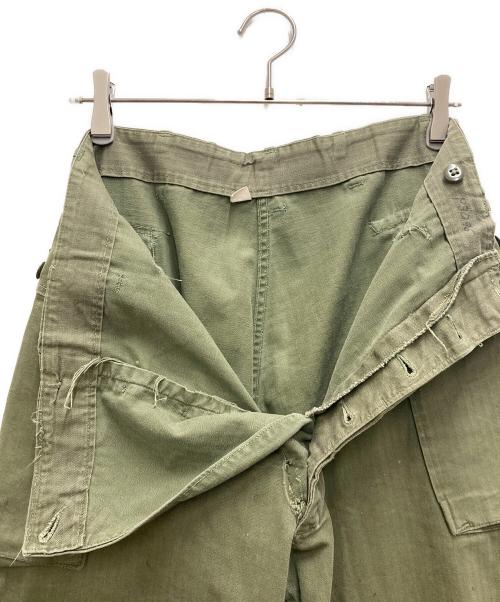 US ARMY（ユーエスアーミー）US ARMY (ユーエスアーミー) 40s Ｍ-43 HBT カーゴパンツ オリーブ サイズ:W30L33の古着・服飾アイテム