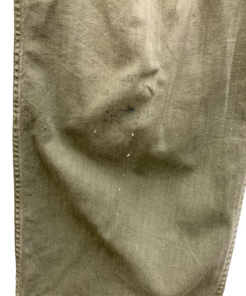 US ARMY（ユーエスアーミー）US ARMY (ユーエスアーミー) 40s Ｍ-43 HBT カーゴパンツ オリーブ サイズ:W30L33の古着・服飾アイテム