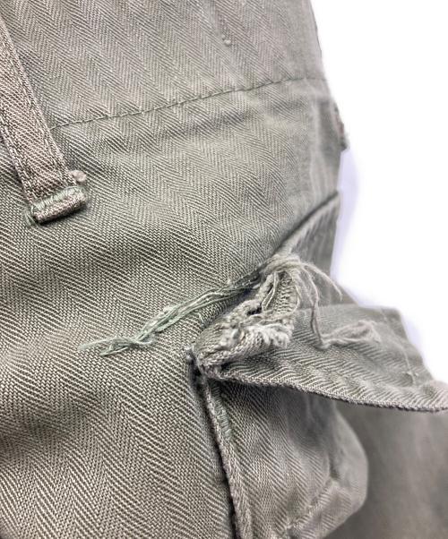 US ARMY（ユーエスアーミー）US ARMY (ユーエスアーミー) 40s Ｍ-43 HBT カーゴパンツ オリーブ サイズ:W30L33の古着・服飾アイテム