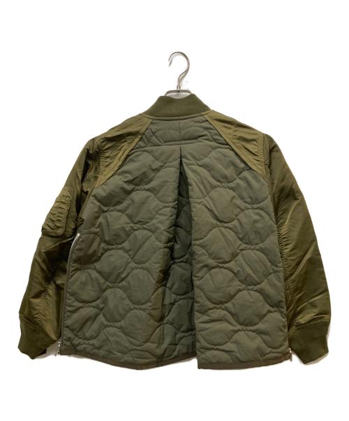 sacai（サカイ）sacai (サカイ) Nylon Twill x Rip Stop Jacket オリーブ サイズ:1の古着・服飾アイテム
