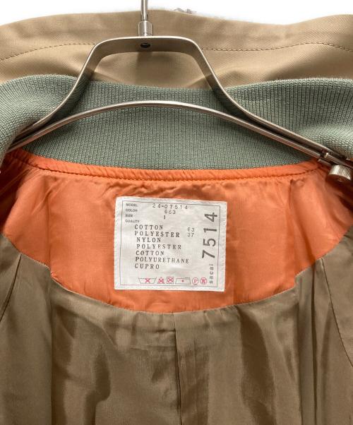 sacai（サカイ）sacai (サカイ) Two Toned Layered Gabardine Short Trench Jacket ベージュ サイズ:SIZE 1の古着・服飾アイテム