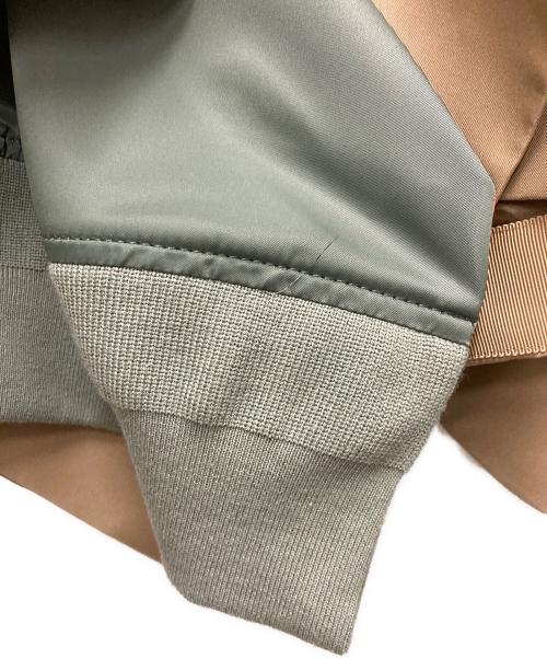 sacai（サカイ）sacai (サカイ) Two Toned Layered Gabardine Short Trench Jacket ベージュ サイズ:SIZE 1の古着・服飾アイテム