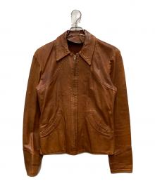 Natural Comfort（ナチュラルコンフォート）の古着「70'sレザージャケット」｜ブラウン