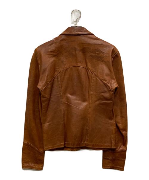 Natural Comfort（ナチュラルコンフォート）Natural Comfort (ナチュラルコンフォート) 70'sレザージャケット ブラウン サイズ:38の古着・服飾アイテム