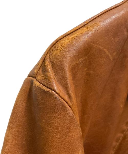 Natural Comfort（ナチュラルコンフォート）Natural Comfort (ナチュラルコンフォート) 70'sレザージャケット ブラウン サイズ:38の古着・服飾アイテム
