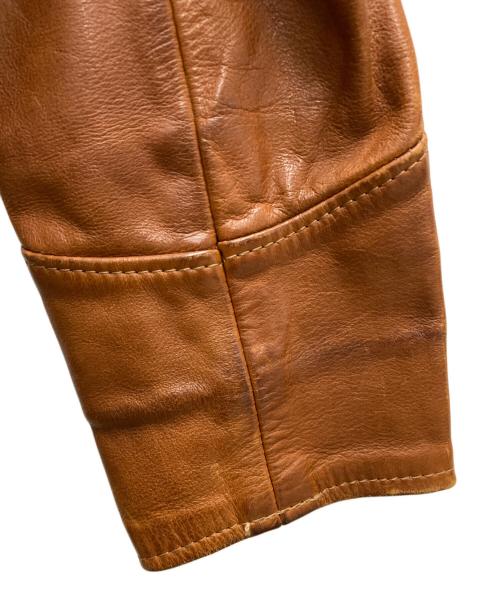 Natural Comfort（ナチュラルコンフォート）Natural Comfort (ナチュラルコンフォート) 70'sレザージャケット ブラウン サイズ:38の古着・服飾アイテム