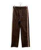TTT MSWティー）の古着「サイドライントラックパンツ」｜ブラウン