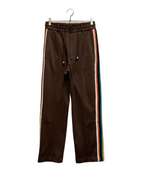 TTT MSW（ティー）TTT MSW (ティー) サイドライントラックパンツ ブラウン サイズ:Ⅼの古着・服飾アイテム