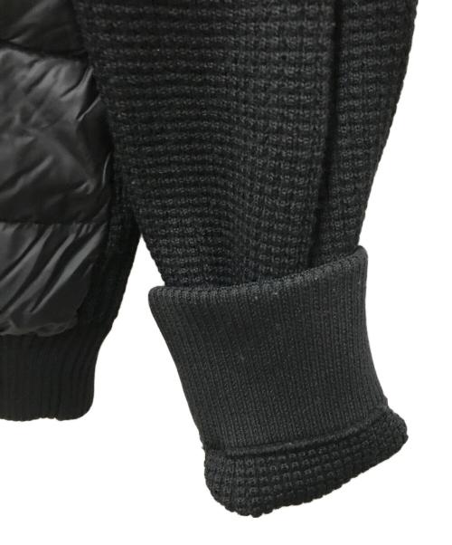 MONCLER（モンクレール）MONCLER (モンクレール) CARDIGAN TRICOT ニット切替ダウンジャケット ブラック サイズ:Lの古着・服飾アイテム