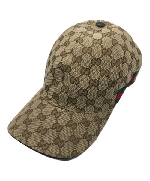 GUCCI（グッチ）GUCCI (グッチ) GGキャップ ブラウン サイズ:M(58cm）の古着・服飾アイテム