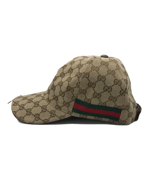 GUCCI（グッチ）GUCCI (グッチ) GGキャップ ブラウン サイズ:M(58cm）の古着・服飾アイテム