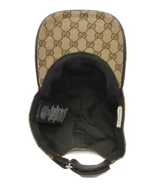 GUCCI（グッチ）GUCCI (グッチ) GGキャップ ブラウン サイズ:M(58cm）の古着・服飾アイテム