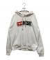 DIESEL（ディーゼル）の古着「ロゴ刺繍パーカー」｜ホワイト