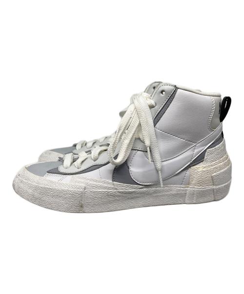 NIKE（ナイキ）NIKE (ナイキ) sacai (サカイ) BLAZER MID WHITE/WOLF GREY ホワイト サイズ:US 10の古着・服飾アイテム