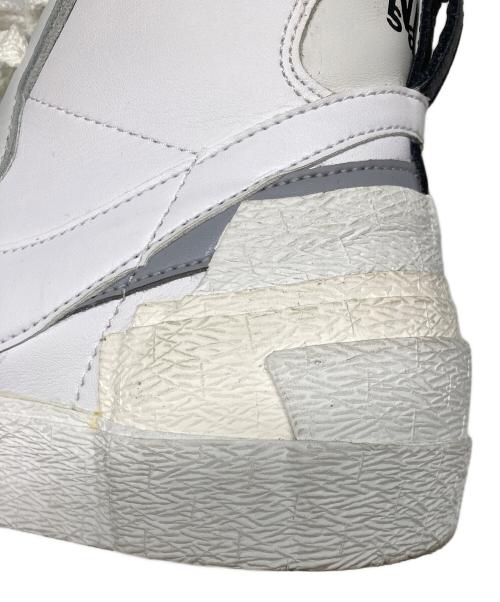 NIKE（ナイキ）NIKE (ナイキ) sacai (サカイ) BLAZER MID WHITE/WOLF GREY ホワイト サイズ:US 10の古着・服飾アイテム