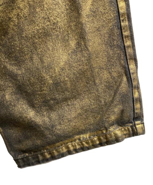 MAISON SPECIAL（メゾンスペシャル）MAISON SPECIAL (メゾンスペシャル) 加工デニムパンツ グレー×ゴールド サイズ:38の古着・服飾アイテム