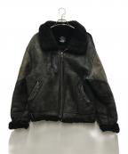 AVIREXアヴィレックス）の古着「TYPEB-3ムートンフライトジャケット」｜ブラック×ブラウン