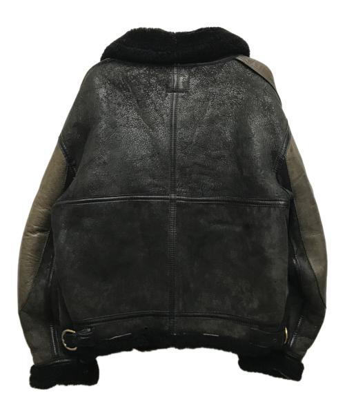 AVIREX（アヴィレックス）AVIREX (アヴィレックス) TYPEB-3ムートンフライトジャケット ブラック×ブラウン サイズ:42の古着・服飾アイテム